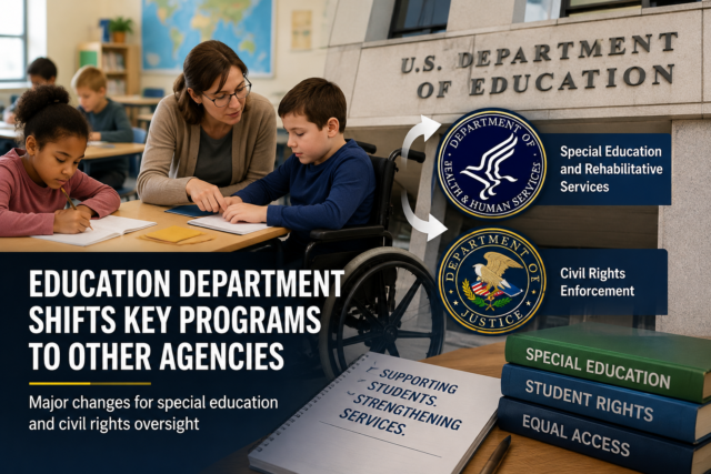 Education Department Shifts Key Programs to Other Agencies