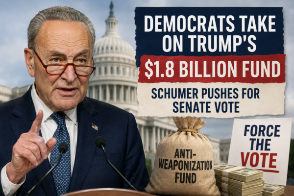 Schumer Pushes Senate Vote as Trump Compensation Fund Faces New Opposition