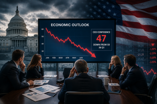 US Economy Outlook Darkens as CEOs Warn of Slower Growth
